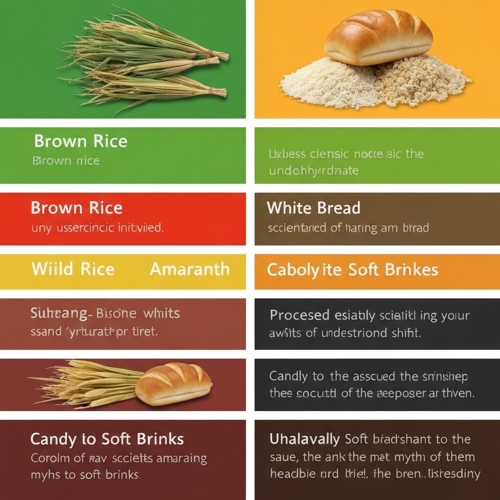 Diverse whole grain and complex carbohydrate food sources